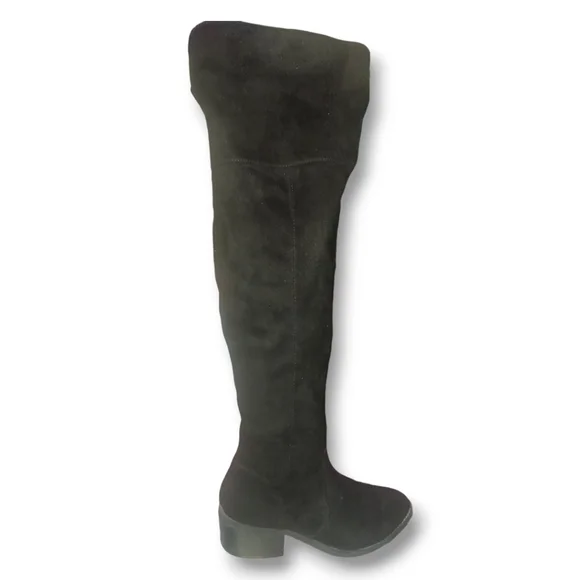 EXPRESS Over The Knee Faux Suede Boots - Black | Size 7 - Picture 10 of 16